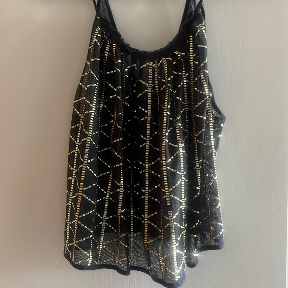 FREE PEOPLE CROP MESH SWING TOP